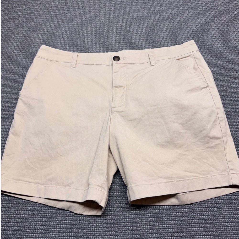 Chubbies Everywear Shorts Mens 35 Tan Khaki Stretch Chino 7 Inch Inseam Casual
